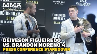 UFC 283 Deiveson Figueiredo vs Brandon Moreno 4 Staredown  MMA Fighting [upl. by Cammy]