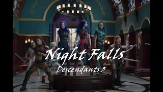 Descendants 3  Night Falls with Lyrics [upl. by Llarret]