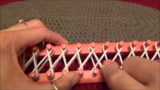 How to Eight Wrap the Knifty Knitter Long Looms [upl. by Rokach12]