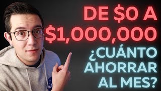 ¿Cuánto debes ahorrar al mes para juntar 1 MILLÓN DE PESOS [upl. by Boaten954]