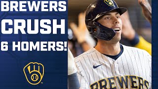 Brewers hammer Cubs for SIX home runs Full highlights [upl. by Nnylamme]