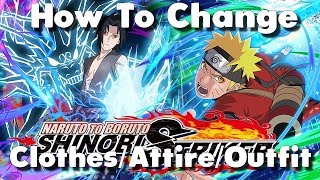 Naruto to Boruto Shinobi Striker How to Change Your ClothesAttireOufit [upl. by Frydman]