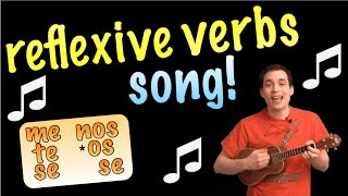 Reflexive Verbs Made Easy With a Song Spanish Lesson [upl. by Allimaj]