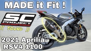 FIRST 2021 RSV4 1100 • SC Project Exhaust SOUND [upl. by Vernen329]