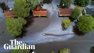 Storm Florence footage shows scale of flooding in North Carolina [upl. by Merras]