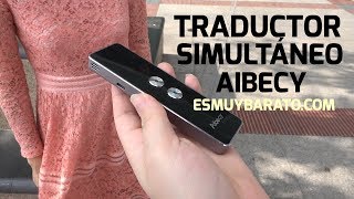 Review del traductor simultáneo Aibecy para 34 idiomas en tiempo real [upl. by Buckels]