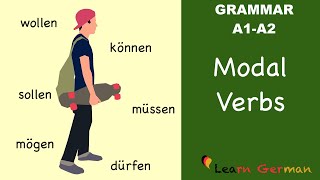 Learn German  German Grammar  Modalverben  Modal verbs  A1 [upl. by Wilmott]