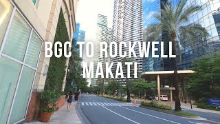 4K Walking from BGC to Rockwell Center Makati  Philippines 🇵🇭 June 2020 [upl. by Couchman]