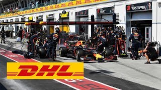 DHL Fastest Pit Stop Award New F1 Pit Stop World Record Red Bull RacingMax Verstappen [upl. by Merlin]