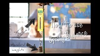 How to use a SPRING BALANCE  Basic Science  Physics Experiment [upl. by Notyep]