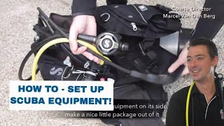 How To Assemble Dive Equipment  Dive Equipment Setup  Scuba Diving Tips [upl. by Shanda323]