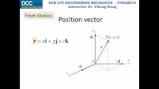 Dynamics Lecture 02 Particle kinematics Rectilinear continuous motion part 1 [upl. by Eintrok25]