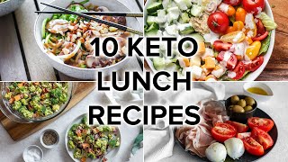 10 Keto Lunch Recipes That Are Easy amp Satisfying [upl. by Kcinemod]