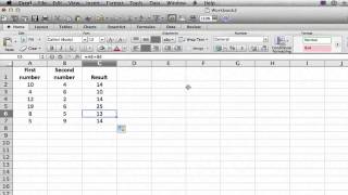 Adding amp Subtracting Vertical Columns in Excel  MS Excel Tips [upl. by Aim]