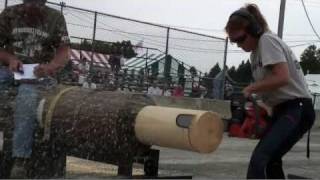 Women compete in annual lumberjack tournament [upl. by Chari641]