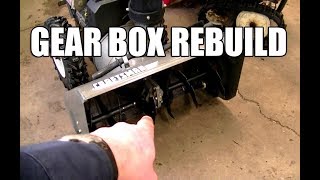 Complete Snowblower Auger Gear Box Rebuild [upl. by Ellenrahc400]