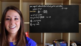 Implicit differentiation for partial derivatives of multivariable functions KristaKingMath [upl. by Annotahs]