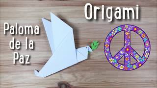 COMO HACER UNA PALOMA DE LA PAZ ORIGAMI [upl. by Enyalaj]