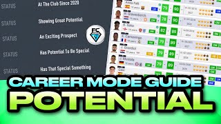 FIFA 22 CAREER MODE GUIDE  POTENTIAL [upl. by Nochur]