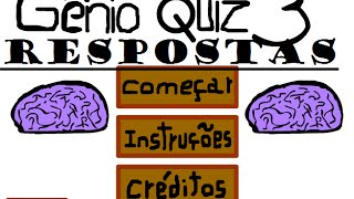 Gênio Quiz 3  Respostas [upl. by Kerianne]