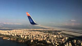 Flug von Hannover nach Antalya 7378 SunExpress [upl. by Yenaffit]