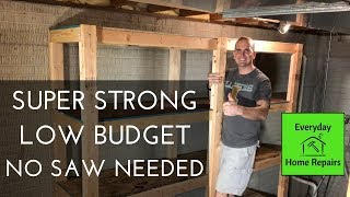 How To Build Storage Shelves  Easy Build [upl. by Pippy]