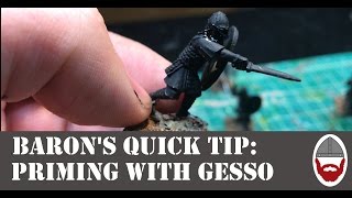 Priming Miniatures With Gesso [upl. by Atiuqes175]