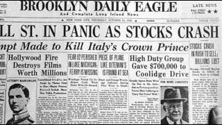 24th October 1929 Wall Street Crash begins on Black Thursday [upl. by Ellehcil]