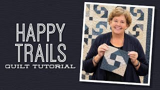 Make a quotHappy Trailsquot Quilt with Jenny Doan of Missouri Star Video Tutorial [upl. by Ainek]