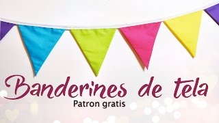 DIY  COMO HACER BANDERINES DE TELA  TUTORIAL DE COSTURA  Daniis Ways [upl. by Adnoyek]