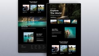 Responsive Travel Website Design Using HTML CSS amp JavaScript [upl. by Mclaurin243]