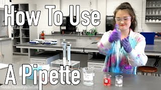 How To Use A Pipette Micropipette Science [upl. by Alehtse]