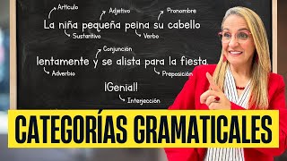 EJERCICIO DE CATEGORÍAS GRAMATICALES  análisis sintáctico [upl. by Bette-Ann956]