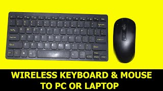 How to connect wireless keyboardmouse to your LAPTOP OR PCELECTRECA [upl. by Aicinad]