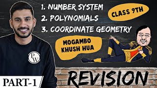 Maths Revision  Part 1  Number System  Polynomials  Coordinate Geometry  Class 9  NCERT [upl. by Lane738]