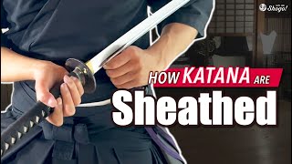 The 3 Simple Steps to Safely Sheath Katana Swords [upl. by Emilia]