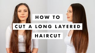 How to Cut Hair Long layered haircut tutorial  MIG Training [upl. by Chapland210]