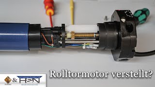 Hilfe  Rolltormotor verstellt Rohrmotor verstellt Rolladenmotor einstellen [upl. by Wetzel]