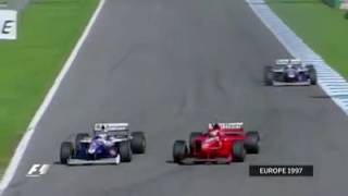 Michael Schumacher VS Jacques Villeneuve 1997 [upl. by Annirok]