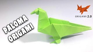 Cómo Hacer una PALOMA ORIGAMI  Paso a Paso  Origami Paper Dove [upl. by Draneb]