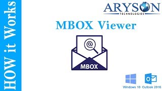 How to Open MBOX File using MBOX Viewer Freeware  Aryson [upl. by Acirderf]