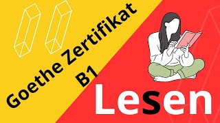 Goethe Zertifikat B1 Lesen  Examen Goethe Zertifikat Leseverstehen [upl. by Adla]