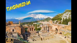 Taormina  Walking tour 4K60FPS [upl. by Ehrsam]