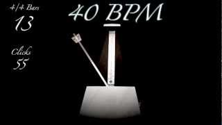 40 BPM Metronome [upl. by Stonwin]