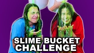 Slime Bucket Challenge  Merrell Twins [upl. by Hook]