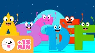 The alphabet a b c d e f  Educational video to learn the letters for kids  Phonics For Kids [upl. by Yerffoej]