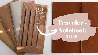 How to Set Up Your Travelers Notebook  A Guide for Beginners [upl. by Tarfe]