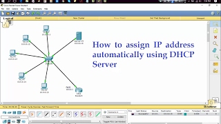 How to assign IP Address automatically using DHCP Server  Cisco Packet Tracer [upl. by Hsu]