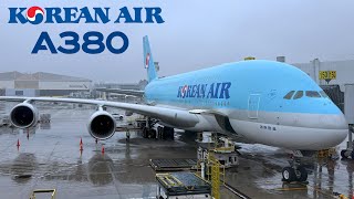 🇺🇸 Los Angeles LAX to Seoul ICN 🇰🇷 Korean Air Airbus A380  FULL FLIGHT REPORT Polar route [upl. by Saihtam]