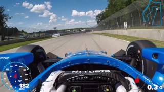 VISOR CAM Tony Kanaan at Road America [upl. by Solohcin]